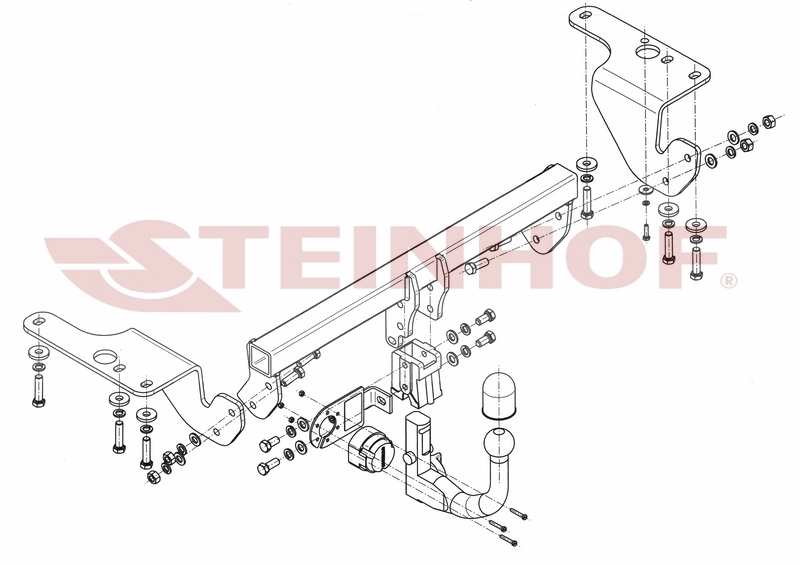 Vertikalna vlečna kljuka Toyota Corolla - 4 vrat (E18) - od 2013 do 2019